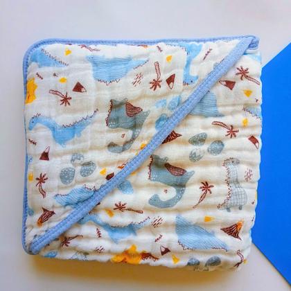 Imagem de Kit Toalha Banho Soft Bebe Com Capuz + 2 Toalha Pano de Boca Babete Soft 100% Algodão Menino Menina