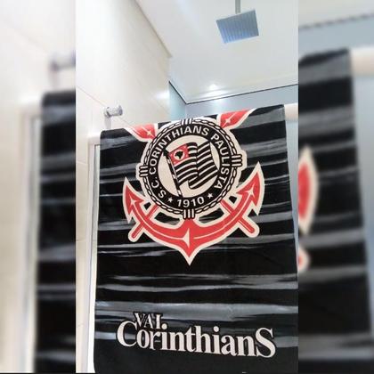 Imagem de Kit Toalha + Caneca Porcelana Xicara Cafe 360ml Corinthians Oficial Licenciado