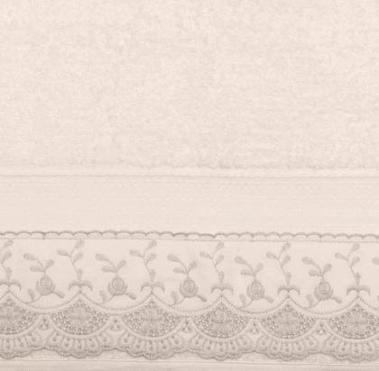 Imagem de Kit Toalha de Banho e Rosto 2 Pçs Melody com Renda Buettner