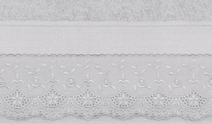 Imagem de Kit Toalha de Banho e Rosto 2 Pçs Melody com Renda Buettner