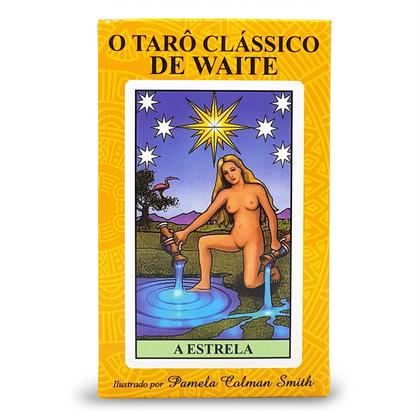 Imagem de Kit Toalha Wicca Pentagrama Série Ouro e Taro Clássico Waite