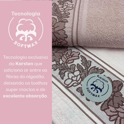 Imagem de Kit Toalhas Banho Karsten 100% algodão 2 Peças Liana Emcompre