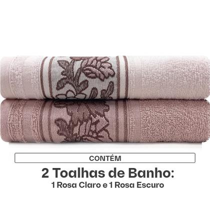 Imagem de Kit Toalhas Banho Karsten 100% algodão 2 Peças Liana Emcompre