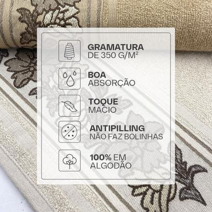 Imagem de Kit Toalhas Banho Karsten 100% algodão 2 Peças Liana Emcompre