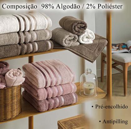 Imagem de Kit Toalhas Lumina 5 Peças  2 Banho Gigante + Rosto + Piso