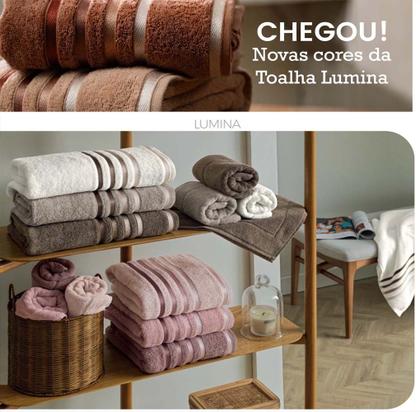 Imagem de Kit Toalhas Lumina 5 Peças  2 Banho Gigante + Rosto + Piso
