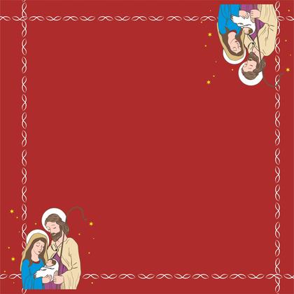 Imagem de Kit Toalhas Mesa de Lona Cobre Mancha Decorativa Natal Festa 78x78cm