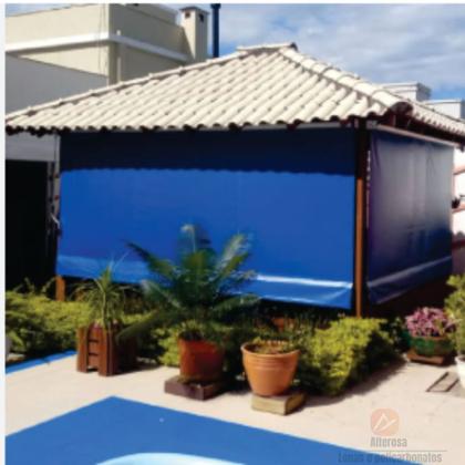 Imagem de Kit Toldo Enrolável Com Ou Sem Visor 3,00 x 2,50 Alt