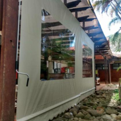 Imagem de Kit Toldo Enrolável Com Ou Sem Visor 3,00 x 2,50 Alt