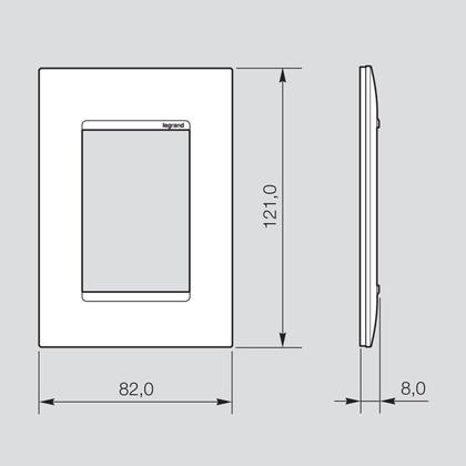 Imagem de Kit Tomada com Fundo Móvel e USB Tipo C+A com Placa e Suporte PIAL Plus+ Legrand