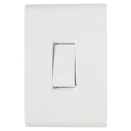 Imagem de Kit Tomada Dupla Simples Interruptor Liz Tramontina Branca