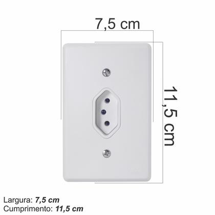 Imagem de  Kit Tomadas e Interruptores Simples e 10A Branco (25 Unidades) Kit Linha Completa