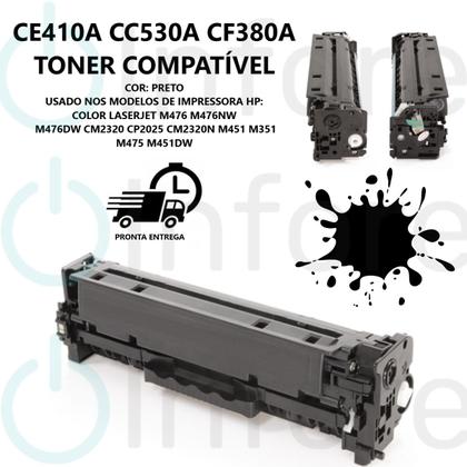 Imagem de Kit Toner Compatível CC530A CC531A CC532A CC533A P/ M351 M451 M375 M475