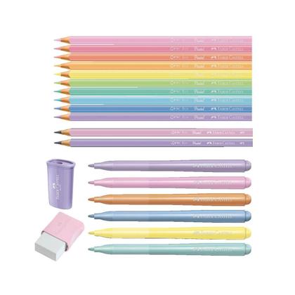 Imagem de Kit Tons Pastel Faber-Castell com 20 itens