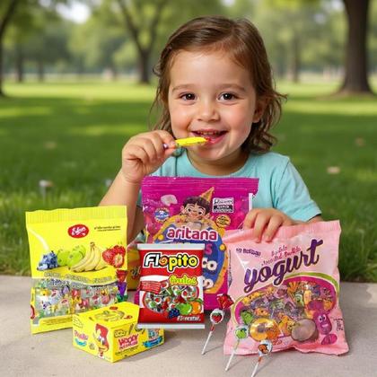 Imagem de Kit Top Cosme e Damião Doces p/ Montar 50 Saquinhos