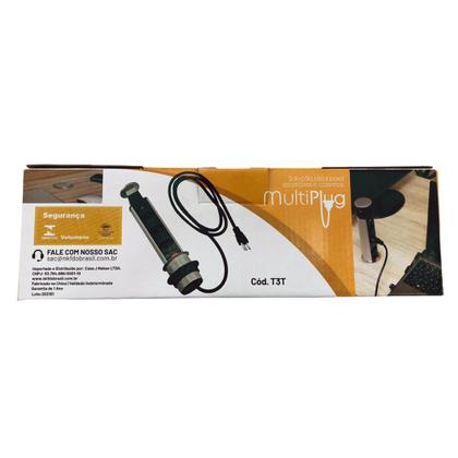 Imagem de Kit Torre Tomada Multiplug 2 Tomadas 2 USB e Torre Tomada 3 Tomadas Bivolt