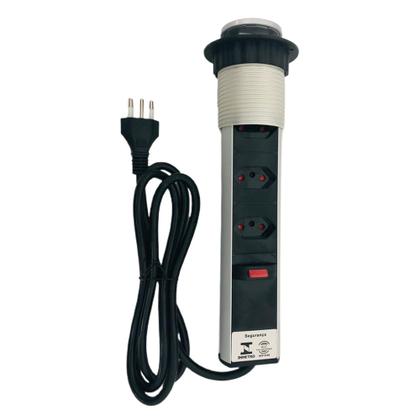 Imagem de Kit Torre Tomada Multiplug 2 Tomadas 2 USB e Torre Tomada 3 Tomadas Bivolt