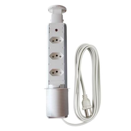 Imagem de Kit Torre Tomada Multiplug 2 Tomadas 2 USB e Torre Tomada 3 Tomadas Bivolt