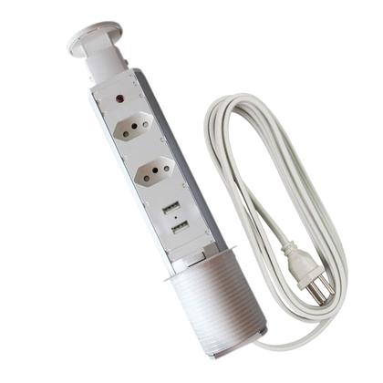 Imagem de Kit Torre Tomada Multiplug 2 Tomadas 2 USB e Torre Tomada 3 Tomadas Bivolt