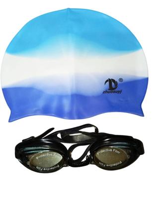 Imagem de KIT TOUCA COM ÓCULOS PARA NATAÇÃO CORES unidade