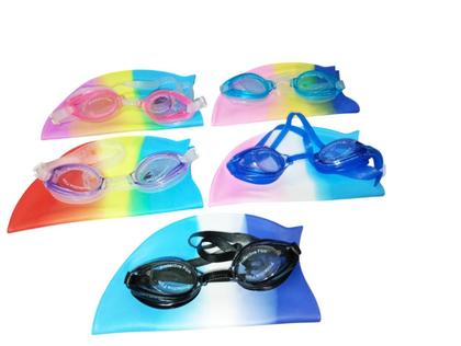 Imagem de KIT TOUCA COM ÓCULOS PARA NATAÇÃO CORES unidade