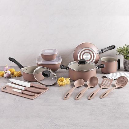 Imagem de Kit Tramontina Cozinha 14 Peças 28299310 Com Panelas, Facas,