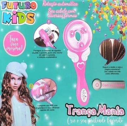 Imagem de Kit Trançador de Cabelo Trança Mania Penteados - Futuro Kids