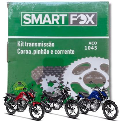 Imagem de Kit Transmissão Relação Honda Fan 160 2016 2017 2018 2019 2020 2021 2022 2023 2024 2025