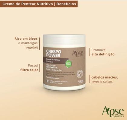 Imagem de Kit Tratamento Completo Crespo Apse com Mousse 6 itens