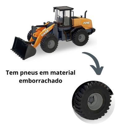 Imagem de Kit Trator Brinquedo 2 Pá Carregadeira E 1 Retroescavadeira