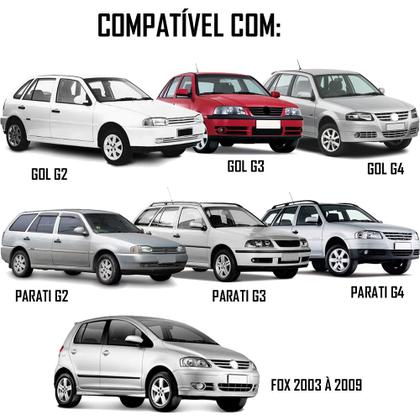 Imagem de Kit Trava Elétrica Tragial Gol Parati G2 G3 G4 e Fox Até 2009 4 Portas Compatível Fechadura Inter Motrol e Tecmisa