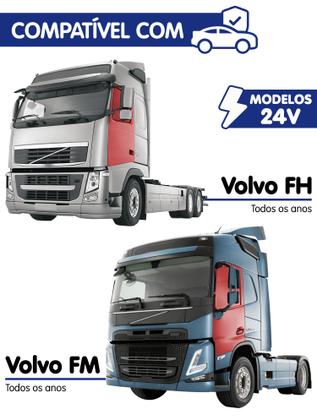 Imagem de Kit Trava Elétrica Tragial TVFH Volvo Linha FH e FM 24V 2 Portas