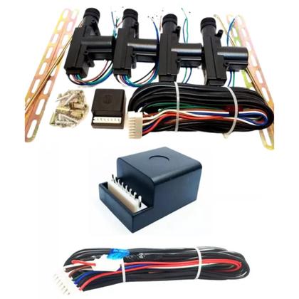 Imagem de Kit Trava Elétrica Universal 4 Portas Isoflex