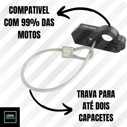 Imagem de Kit Trava Manopla Tecklock Original + Trava Para 2 Capacetes