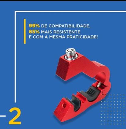 Imagem de Kit Trava Manopla Tecklock Original + Trava Para 2 Capacetes