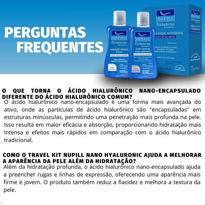 Imagem de Kit Travel Nupill Firmness Intensive Nano Hyaluronic: Sabonete, Sérum e Água Micelar