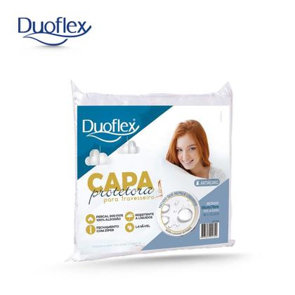 Imagem de Kit Travesseiro Natural Látex Flocos mais Capa Protetora Duoflex