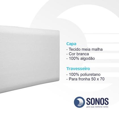 Imagem de Kit Travesseiros 3 Nasa Light Alto, Médio e Baixo Sonos