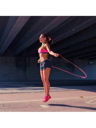 Imagem de Kit Treine Em Casa Completo Elástico Extensor Cross Tube + Kit com 5 Faixa + Corda de Pular