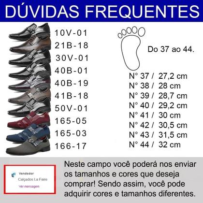 Imagem de Kit Três Pares De Sapato Social Com Carteira+ Relógio Gratis