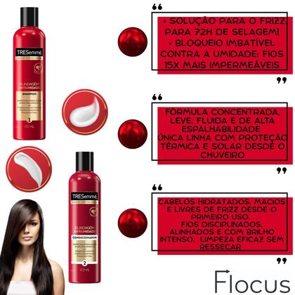 Imagem de Kit Tresemmé Sérum Blindagem Antiumidade Selagem Hidrolisada