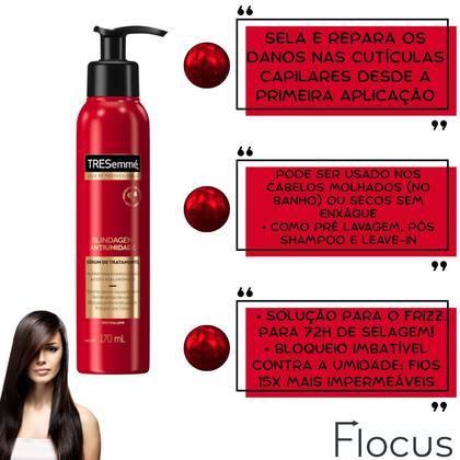 Imagem de Kit Tresemmé Sérum Blindagem Antiumidade Selagem Hidrolisada