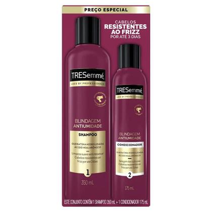 Imagem de Kit Tresemmé Shampoo 350ml + Condicionador 175ml Blindagem Antiumidade
