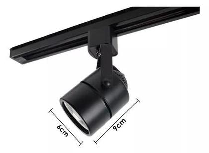 Imagem de Kit Trilho 1m C/ 3 Spots Gu10 E Lâmpada Dimerizável