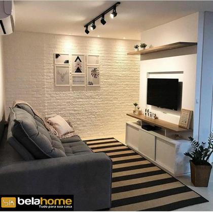 Imagem de Kit Trilho Eletrificado 1 Metro Preto Com 4 Spots LED 7W 4000K Branco Neutro Luz Dia 490lm Luminária Decorativa Casa Sala Estar Jantar Cozinha Hall