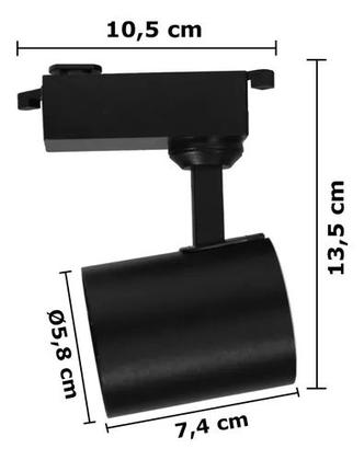 Imagem de Kit Trilho Eletrificado 1,5 M Com 3 Spots Led 7w Bivolt