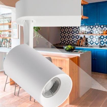 Imagem de Kit Trilho Eletrificado 1m + 4 Spots Led 10w Branco Quente