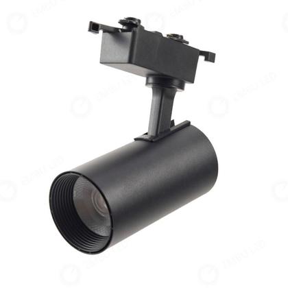 Imagem de Kit trilho + spots pretos - branco neutro (1 trilho de 1m + 3 spots 10w + 1 conector reto)