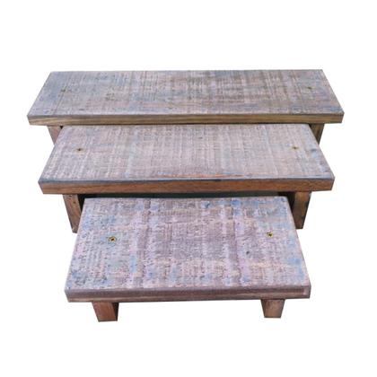 Imagem de Kit Trio 3 Bandejas Escada Para Docinhos De Festa Decoração De Mesa