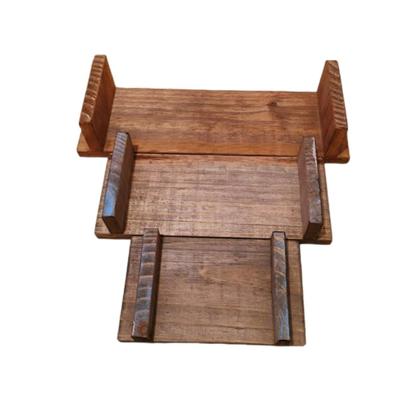 Imagem de Kit Trio 3 Bandejas Escada Para Docinhos De Festa Decoração De Mesa